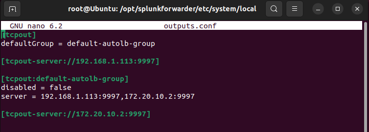 Setting up Splunk Forwarder