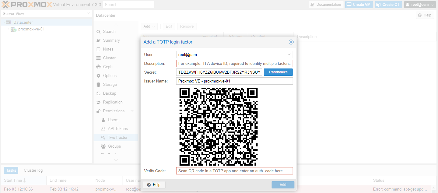 Installing and Configuring Proxmox