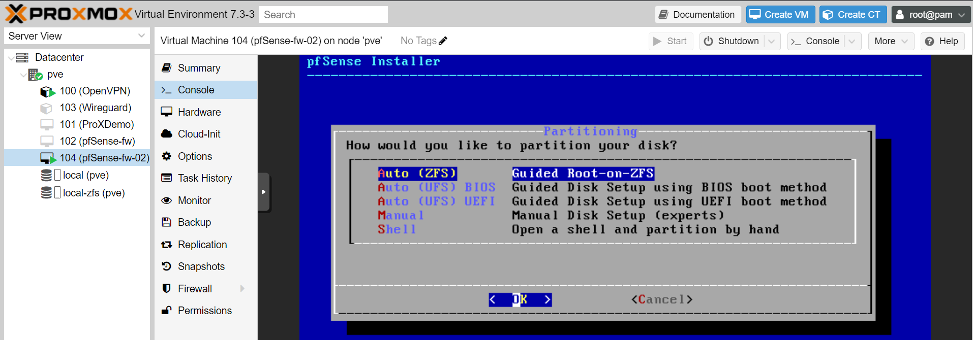 Installing pfSense on Proxmox