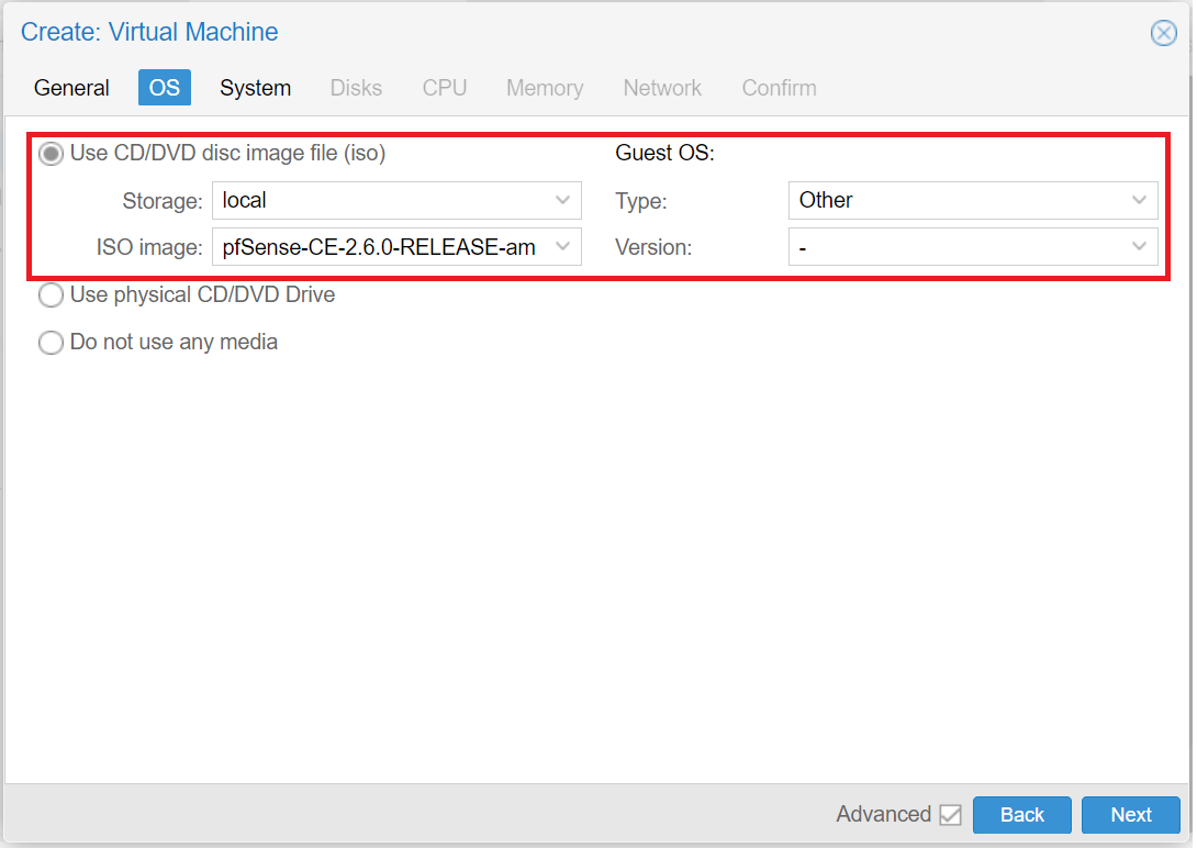 Installing pfSense on Proxmox