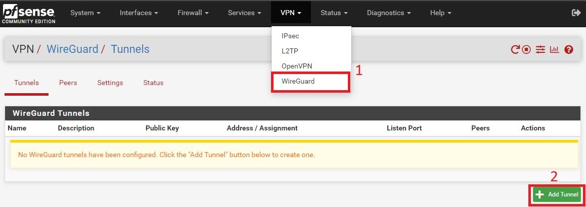 WireGuard VPN on pfSense Router