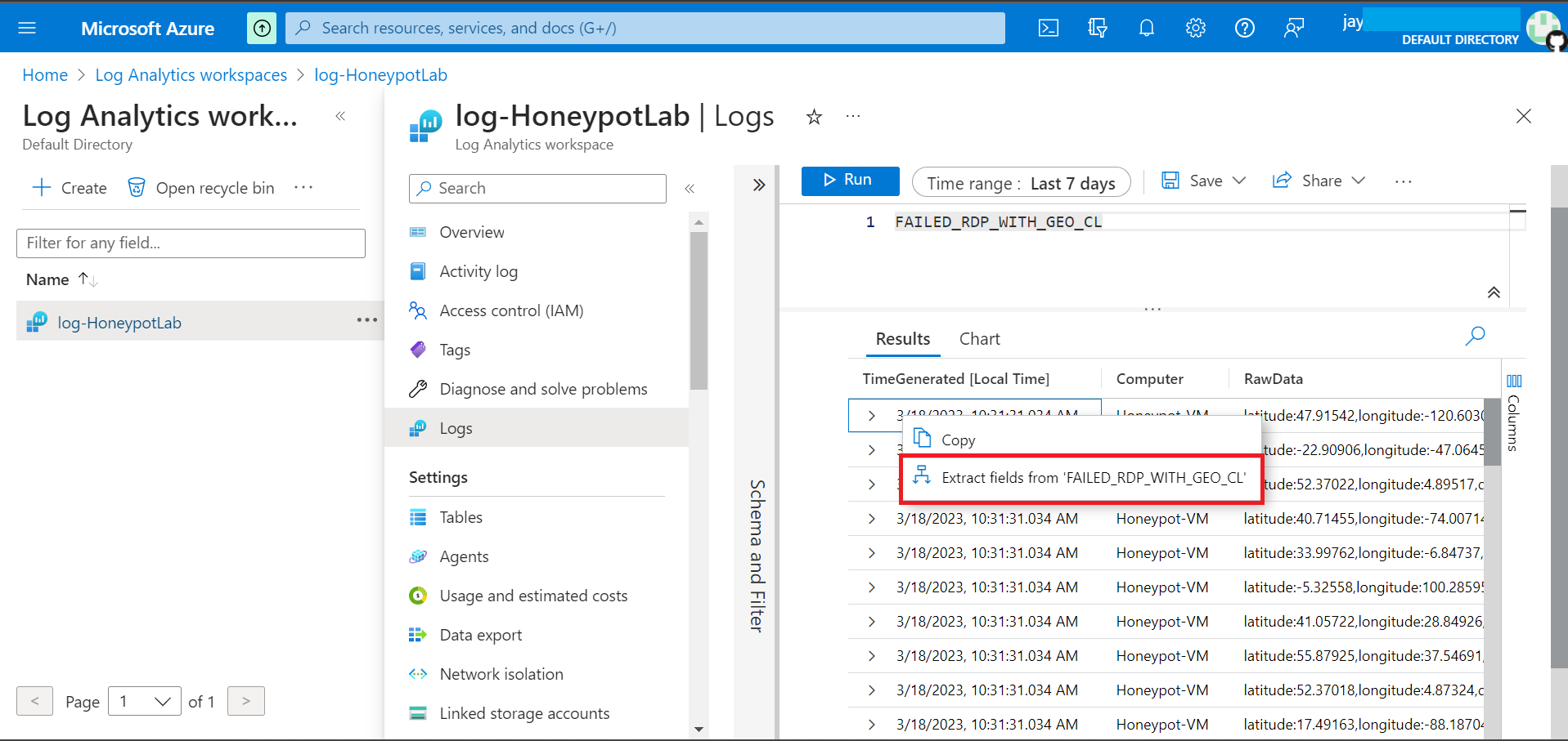 Detect brute-force attacks and mapping it through Azure Sentinel.