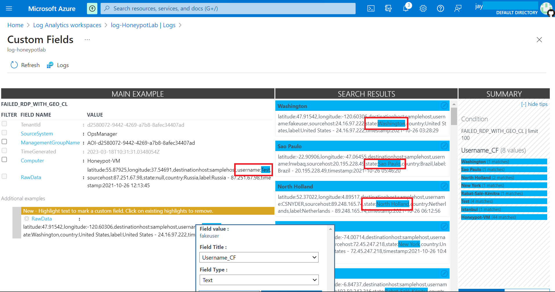 Detect brute-force attacks and mapping it through Azure Sentinel.