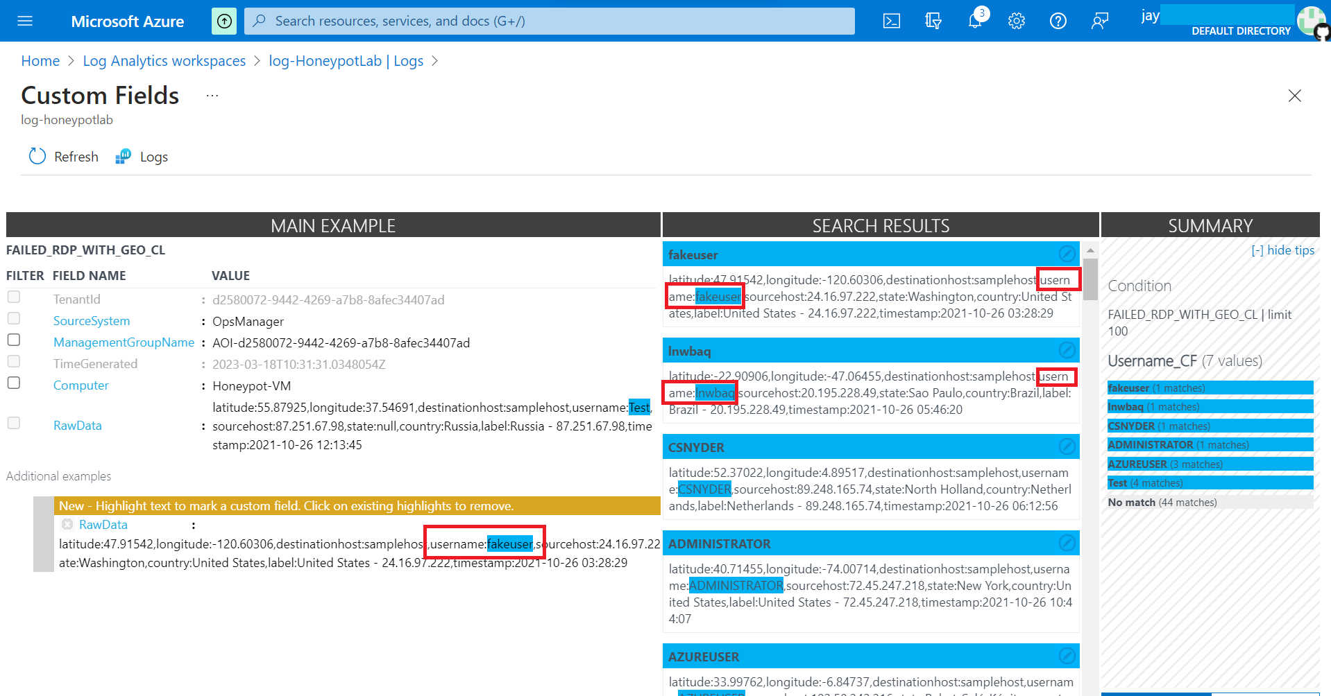 Detect brute-force attacks and mapping it through Azure Sentinel.