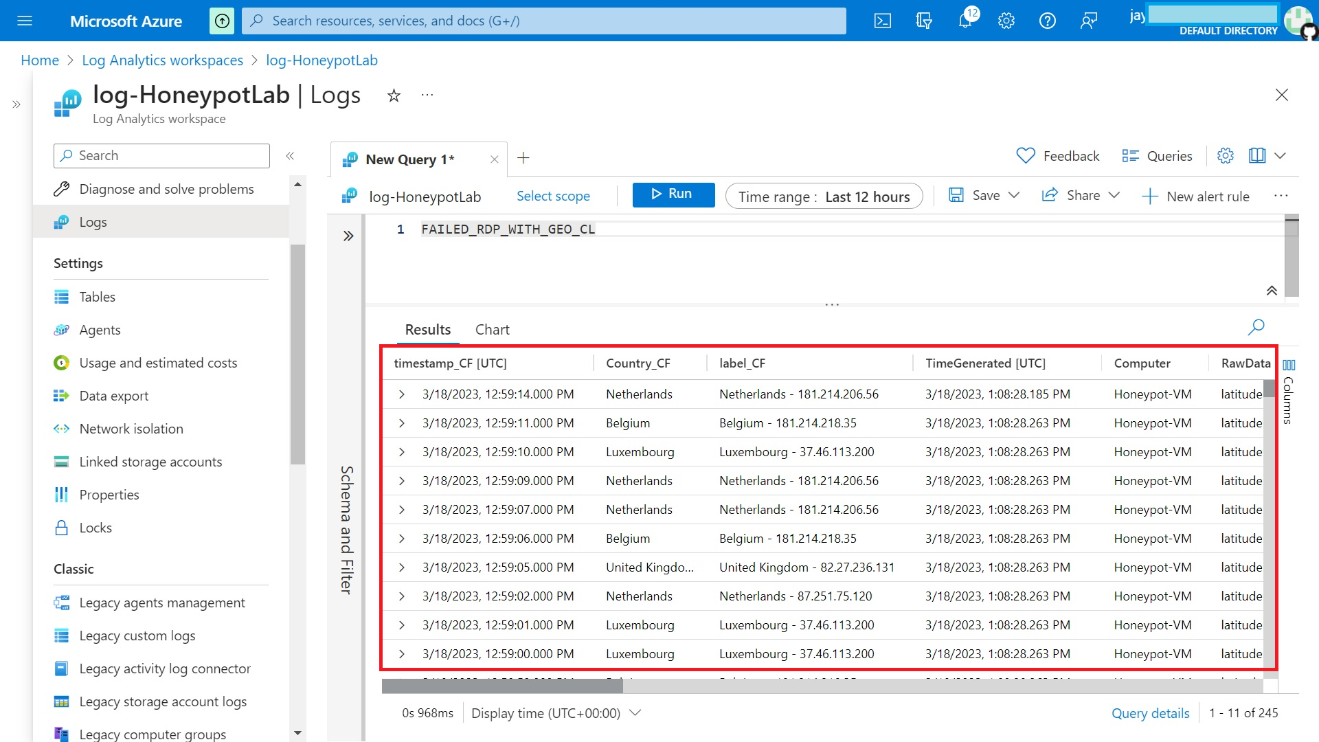 Detect brute-force attacks and mapping it through Azure Sentinel.