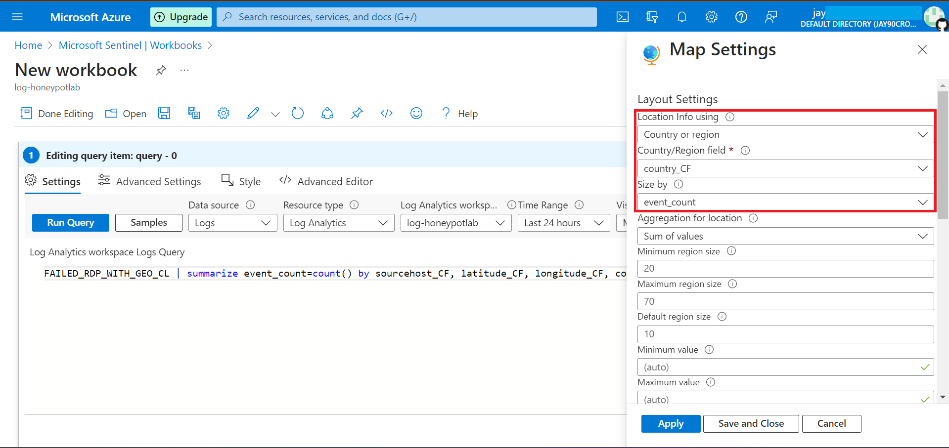 Detect brute-force attacks and mapping it through Azure Sentinel.