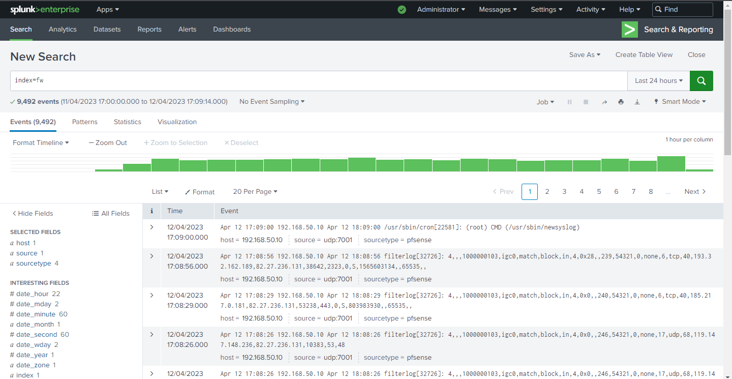 Using Splunk to monitor pfSense Logs